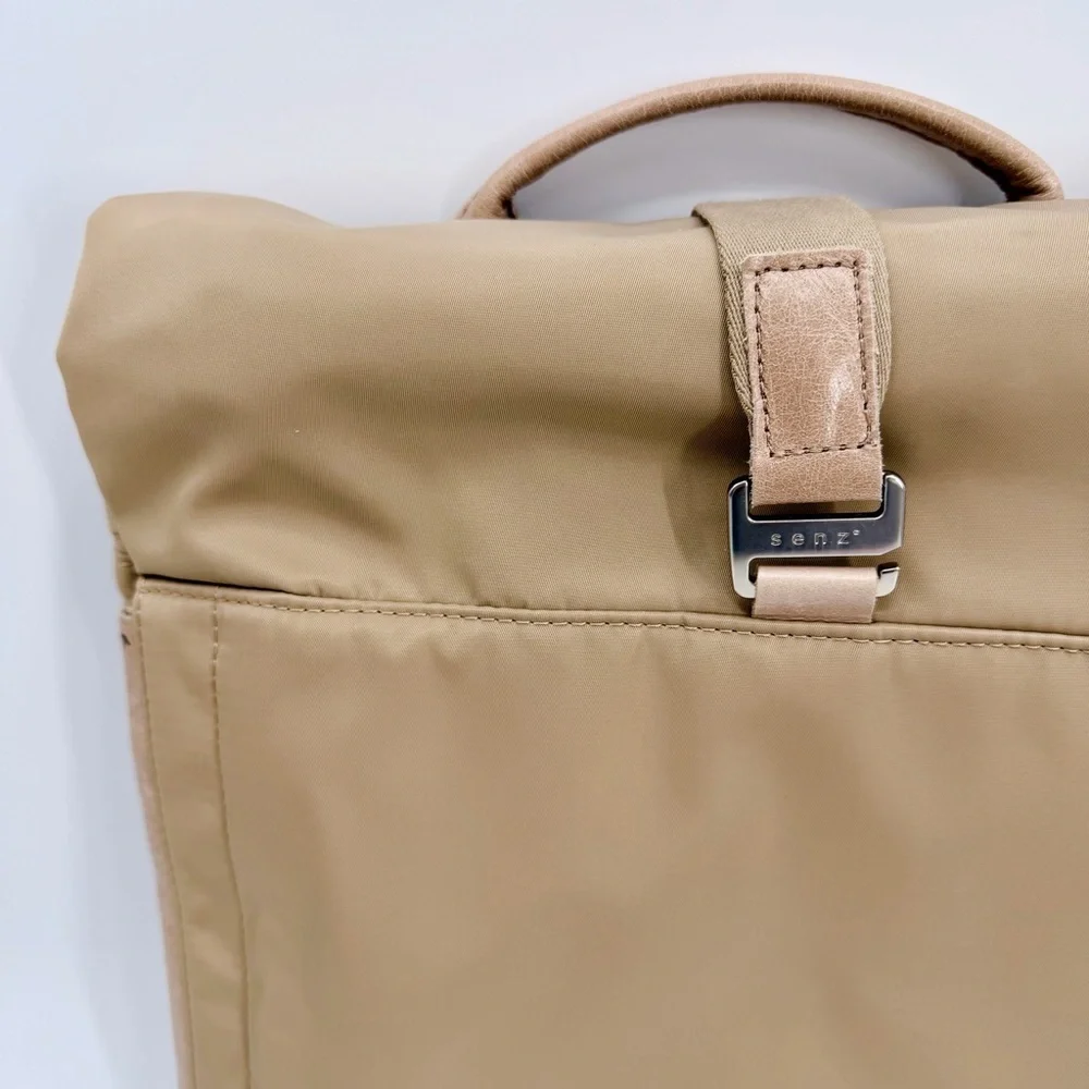 SENZ Sam Water Resistant Commuter Laptop Backpack Caffe Latte